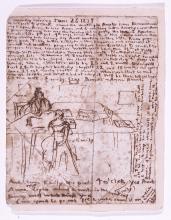 Illustrated ‘diary paper’ by Emily Bronte 26th June 1837 (BS 105)