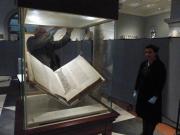 Conserved volume on display at the Metropolitan Museum. Images courtesy of the Dean and Chapter of Winchester Cathedral. Conserved volume on display at the Metropolitan Museum.