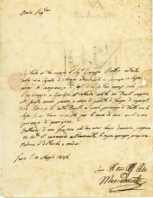 Letter from composer Saverio Mercadante to the librettist Felice Romani, May 1838.