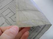 Detail of one of the plans after conservation