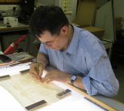 Project conservator Mark Hingley.