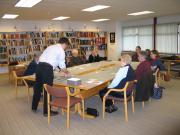 Project volunteers receiving training.