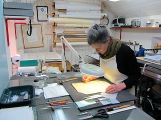 Conservation of Holst manuscript (NMCT grant 2012). Image: Aberystwyth University.