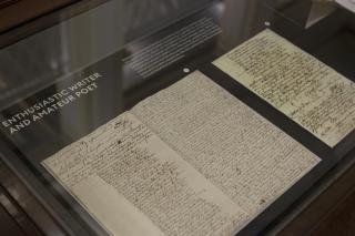 On display after conservation: the manuscript of William Perfect written from 1755-1773.