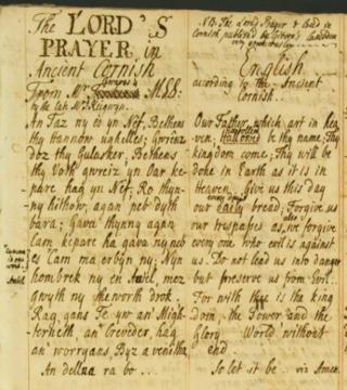 Rare 17th-century Cornish language manuscripts conserved in 2013. Image courtesy of Cornwall Record Office