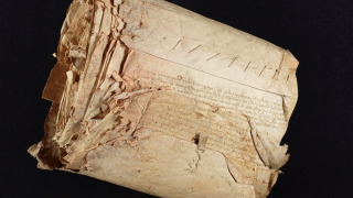 The roll before dismantling.